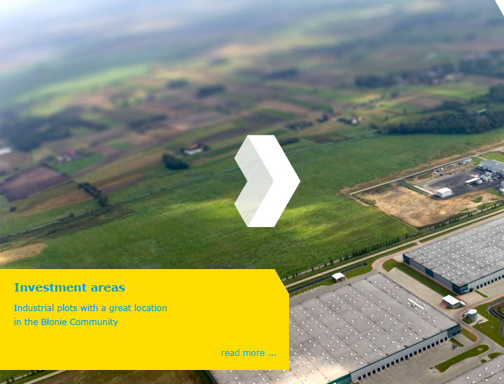 Industrial plots with a great location in the Błonie Community