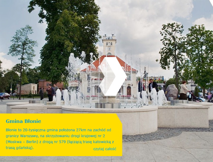 Błonie to 20-tysięczna gmina położona 27km na zach&oacute;d od granicy Warszawy...